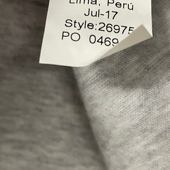 Lilly Pulitzer Long Sleeve Ruffle Gray Silver Flamingo Graphic Tee Girls Large - Picture 5 of 7